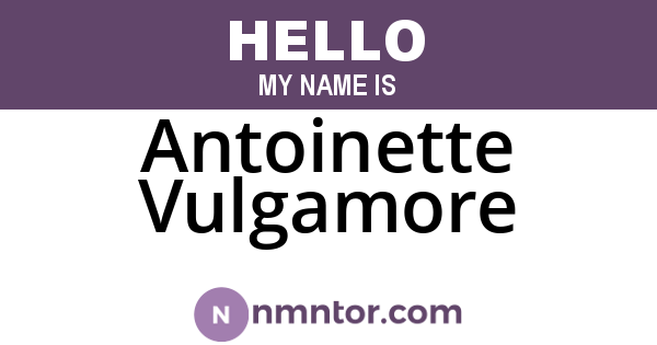 Antoinette Vulgamore