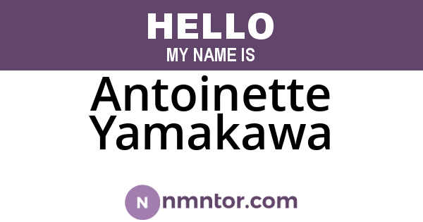Antoinette Yamakawa