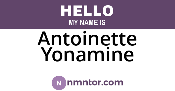 Antoinette Yonamine