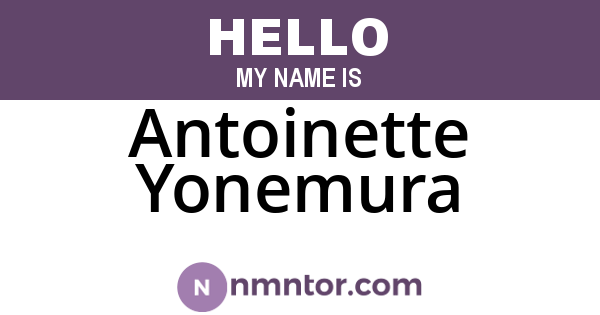 Antoinette Yonemura