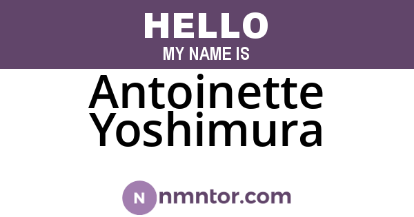 Antoinette Yoshimura