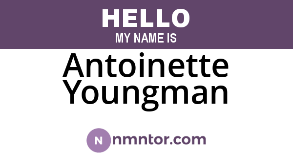 Antoinette Youngman