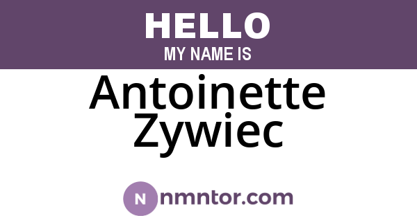 Antoinette Zywiec