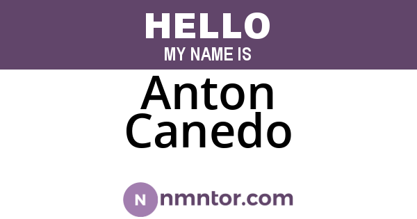 Anton Canedo