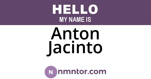 Anton Jacinto