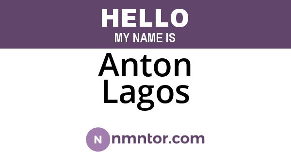 Anton Lagos
