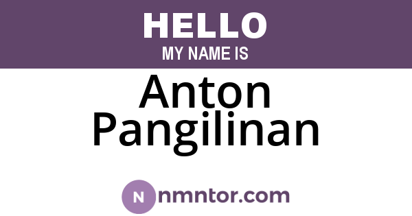 Anton Pangilinan