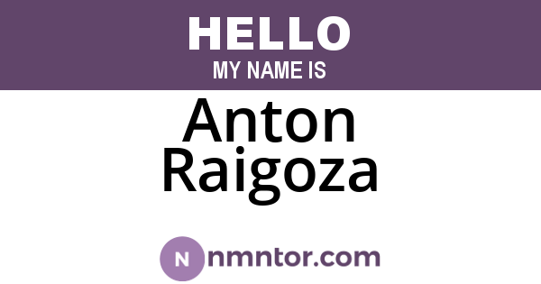 Anton Raigoza
