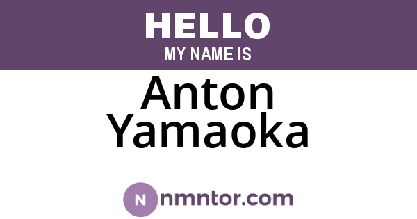 Anton Yamaoka