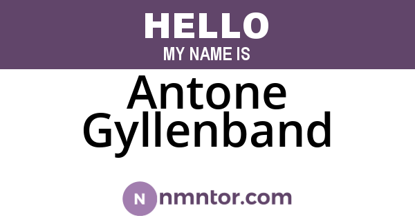 Antone Gyllenband