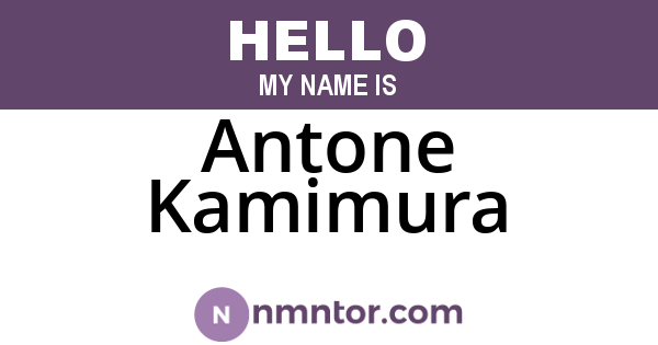 Antone Kamimura