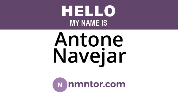 Antone Navejar