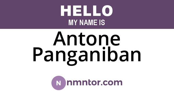 Antone Panganiban
