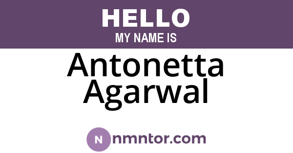 Antonetta Agarwal
