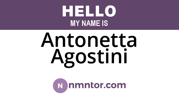 Antonetta Agostini