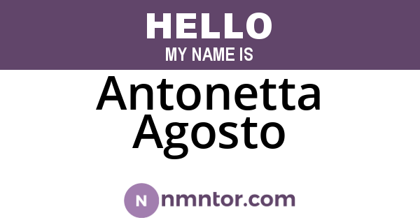 Antonetta Agosto