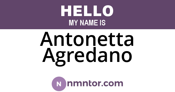 Antonetta Agredano