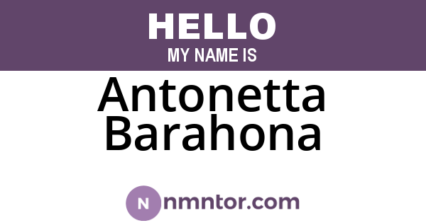 Antonetta Barahona