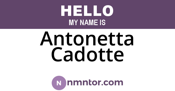 Antonetta Cadotte