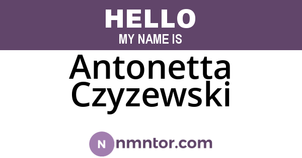 Antonetta Czyzewski
