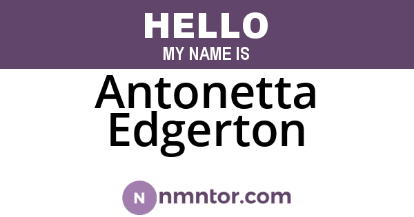 Antonetta Edgerton