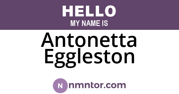 Antonetta Eggleston