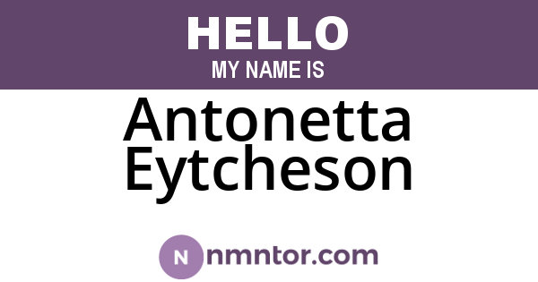 Antonetta Eytcheson