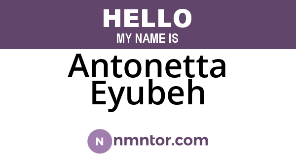 Antonetta Eyubeh