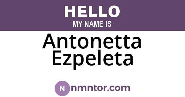 Antonetta Ezpeleta
