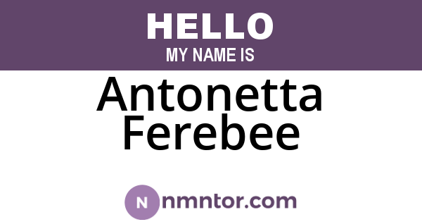 Antonetta Ferebee