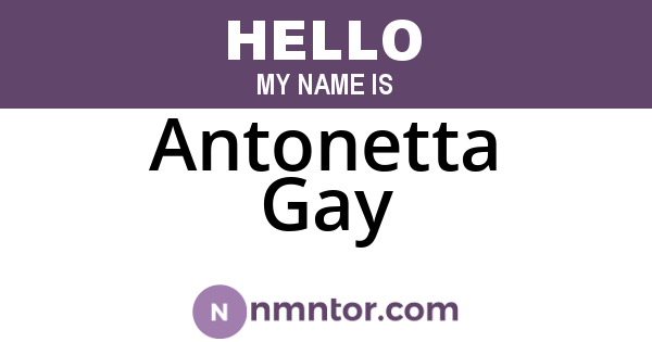 Antonetta Gay