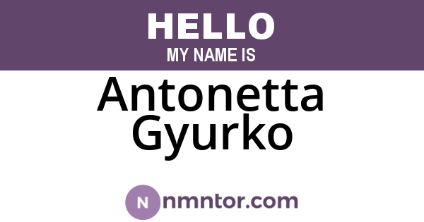Antonetta Gyurko