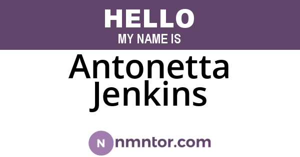 Antonetta Jenkins