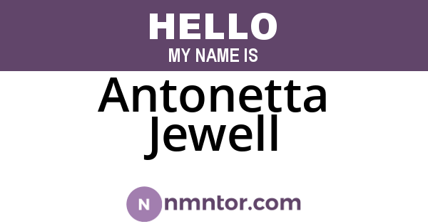 Antonetta Jewell