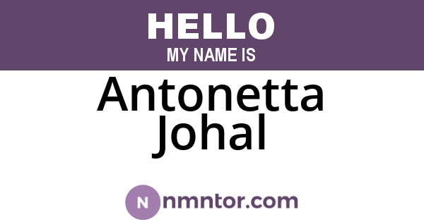 Antonetta Johal