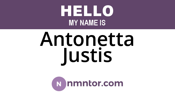 Antonetta Justis