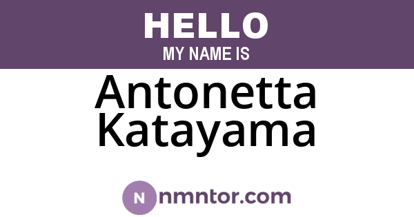 Antonetta Katayama