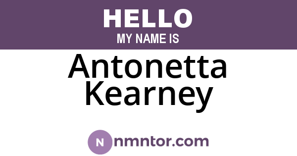 Antonetta Kearney