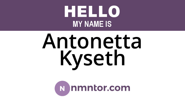 Antonetta Kyseth