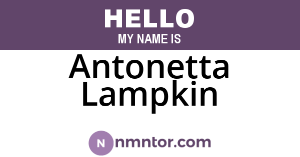 Antonetta Lampkin