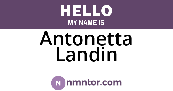 Antonetta Landin