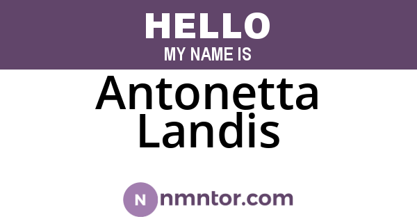 Antonetta Landis