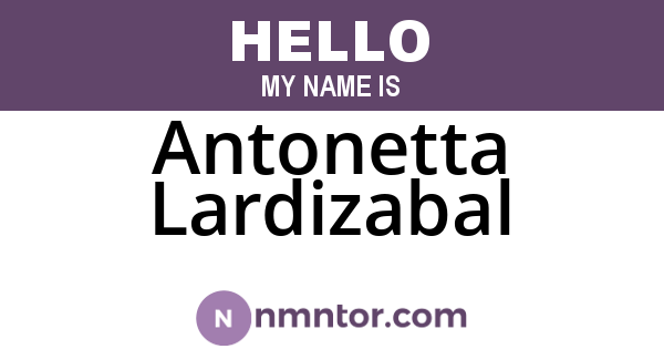 Antonetta Lardizabal