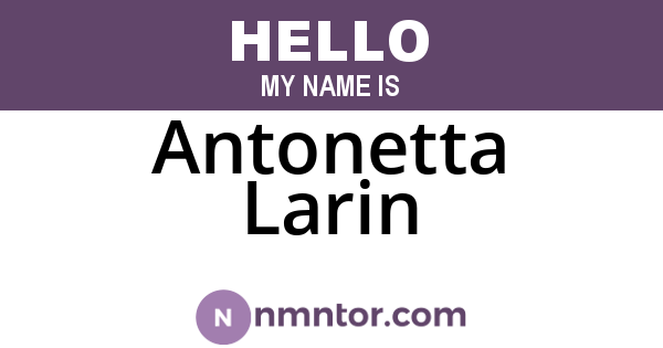 Antonetta Larin