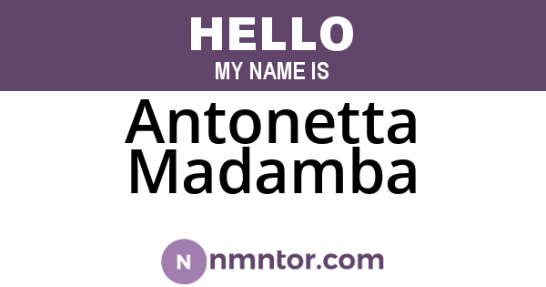 Antonetta Madamba