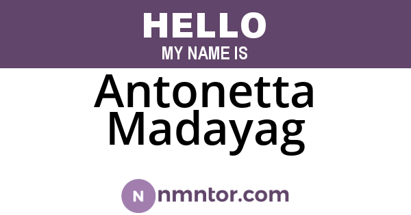 Antonetta Madayag