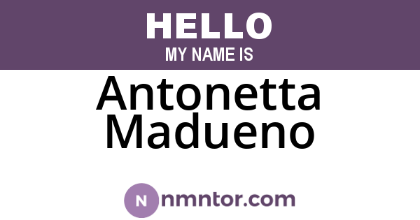 Antonetta Madueno