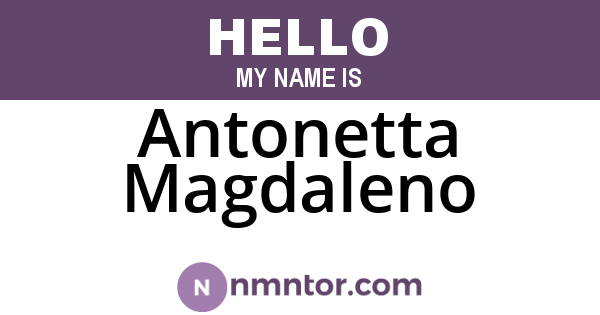 Antonetta Magdaleno