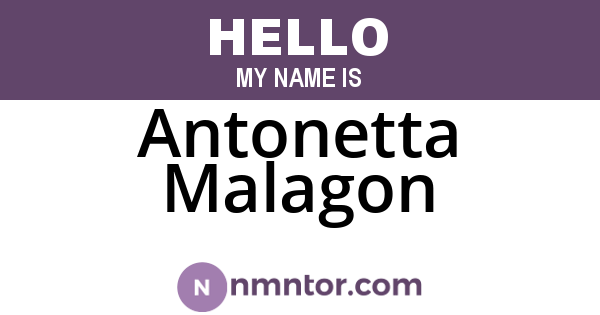 Antonetta Malagon