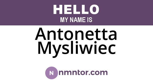 Antonetta Mysliwiec